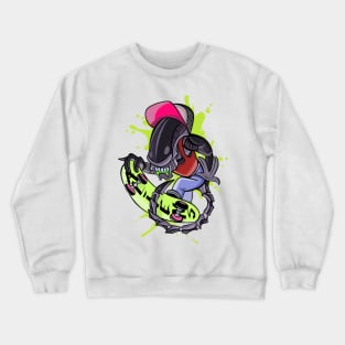 In space, no one can hear you grind! Crewneck Sweatshirt